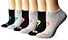 ASICS Women's Invasion No Show Running Socks, Pack of 6, Knockout Pink Assorted, Small