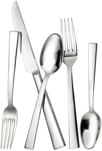 Af Wan Menagere De Luxe Doree 5 Pieces En Acier Inoxydable De Haute Qualite Convient Pour La Cuisine Les Fetes Le Camping Les Soirees En Argent Poli Effet Miroir Dore 5 Amazon Fr Cuisine