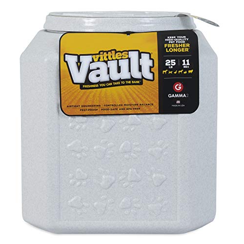 Gamma2 Vittles Vault Dog Food Storage Container, Up To 25 Pounds Dry