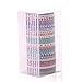 Agutape 24 Rolls Masking Washi Tape Cute Planner Sticker 3mm Slim Tapes for DIY Scrapbooking Album Paper Cards Decorative Crafts