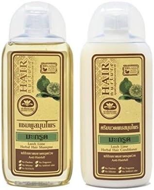 Leech Lime Herbal Hair Shampoo Anti Hair fall Natural Active Ingredient 200 ml. by MLT
