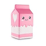 Xinzistar Kawaii Jumbo Slow Rising Squishies Cream Scented Squeeze Kid Toy Phone Charm Gift for Stress Relief (Pink)