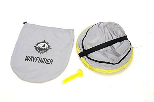 WayfinderTravelTot, Baby Travel Tent Portable Baby Travel Bed Indoor & Outdoor Travel Crib Baby Beach Tent UPF 50+ UV Protection w/Mosquito Net and 2 Pegs (Grey)