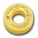 Gasoila Yellow PTFE Thread Seal Tape – Professional-Grade, 1/2 Inch x 260 Inch, High-Density Thread Tape for Gas Lines – Leak-Proof Seal, Non-Toxic, Pack of 24