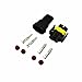 MUYI 2 Pcs H8 H11 880 881 Male and Female Adapter Wiring Harness Sockets Wire Connectors for Headlights Fog Lights