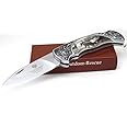 Wild Turkey Handmade Collection Old Fashioned Two Tone Lock Back Folding Knife.. (Deer 2)