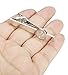ORAZIO Engraved Initial Tie Clip Bar Letter Tie Pins Set for Mens Business Wedding Shirts Tie Clips A-Z (H new)