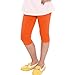 Candy Color Kids Girl Cotton Tight Leggings Children Summer Cropped Capris Pants
