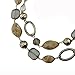 Bocar 2 Strand Statement Choker Shell Necklace and Earring Set for Women Gift (370)