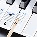 New And Improved - Keysies® Transparent Plastic Removable Piano and Keyboard Note Stickers - Plus Handy Placement Guide.