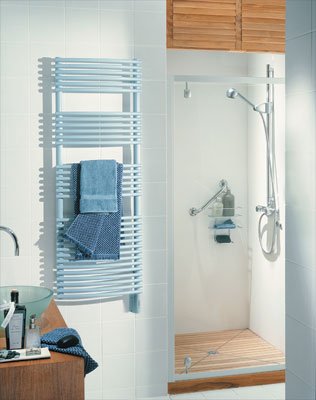 Runtal STR-5420-R001 Solea Hydronic Towel Radiator 54-in H x 20-in W Almond