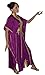 Moroccan Caftan Hand Made Breathable Cotton with Gold Hand Embroidery Long Purple