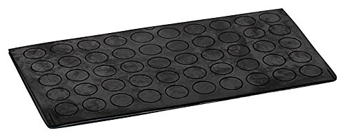 haggiy Elastic buffer self-stick - cylindrical Ø 10 mm | Hight: 1,0 mm | black (50 Pcs.)