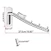 Sumnacon Wall Mounted Clothes Hanger Rack, Stainless Steel Garment Hooks Swing Arm Holder, Space Saver Coat Robe Storage Organizer Laundry Room Bedrooms, Clothing Drying Rack 5 Hooks