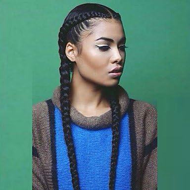 TY NEW Long Double Braids Black Synthetic Braided Lace Front Wig With Baby Hair Synthetic Wigs Heat Resistant Fiber Middle Part