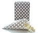 Silver Wedding Candy Bags, Decorative Paper Bags, Party Goody Treat Bags (100 Pack) - Grey Striped, Spanish Tile, Polka Dot & Chevron Bags