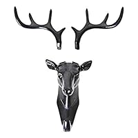 SunBabyGood Deer Head Hook Multifunctional Display Presentation Hook Self Adhesive Home Decoration Bag Key Sticky Holder