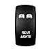 STVMotorsports 5 Pin Rear Lights Toggle Rocker Switch 20A 12V On-Off LED Light Bar Automotive UTV (Blue)
