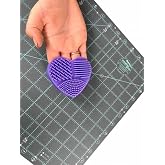 Gypsy Quilter Purple Heart Shaped 3in Mat Cleaner TGQ134