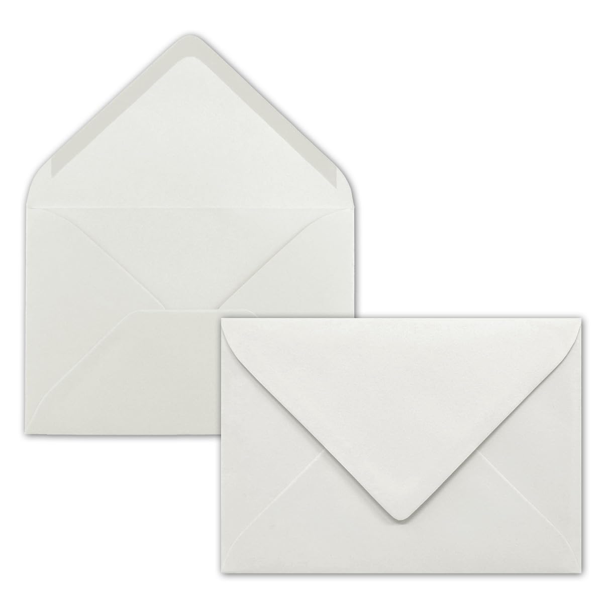 DIN C5 Envelopes/Light Gray/220 x 15.4 cm/110 g/m²/Nassklebung – Quality Brand: Gustav Neuser 25 Umschläge Light Gray