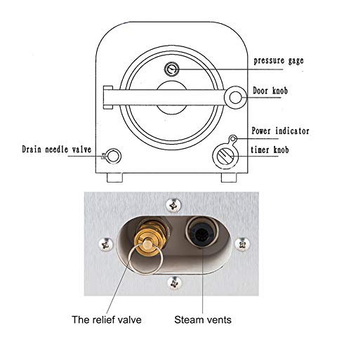 Alkita 14L High Pressure Steam Autoclave Sterilizer Lab Equipment 110V Class N TR250E