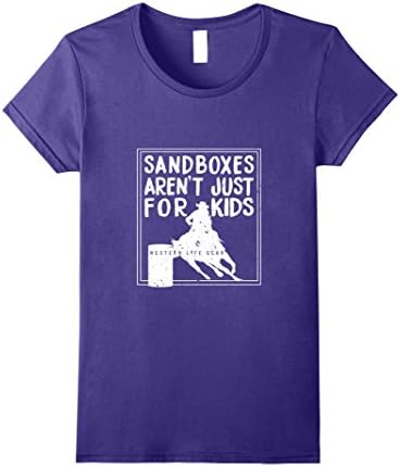 Womens Sandboxes Aren't Just For Kids - Barrel Racer Large Purple