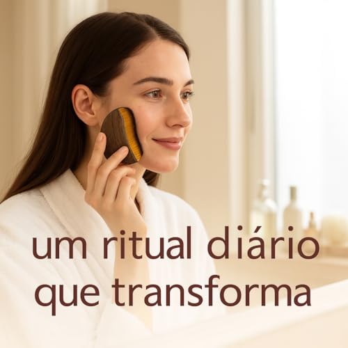 Escova Lifting Facial para Drenagem – Massageador de Contorno, Estimula Circulação, Reduz Inchaço e Modela Queixo & Mandíbula – Design Ergonômico, Cerdas Ultra Macias, Uso Diário ou Spa