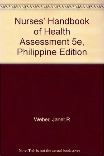 Nurses Handbook Of Health Assessment 5e Philippine Edition Weber Janet R 9780781770163 Amazon Com Books