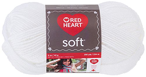 Red Heart Soft Yarn, White