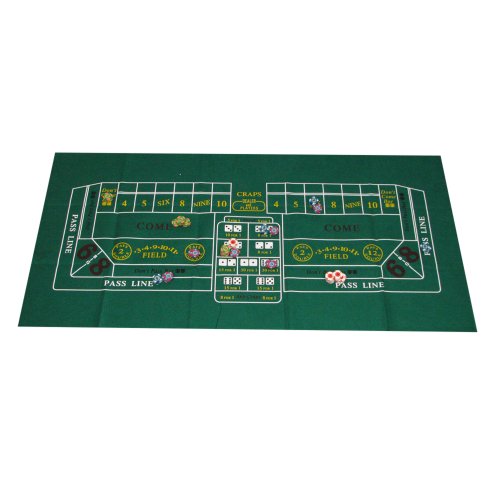 Trademark Poker Casino Craps Layout, 24x48-Inch