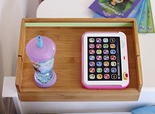 Bunk Bed Shelf for Top Bunk with Glow in The Dark Wayfinding Strip. Easy to Install Kids Bed Shelf Attachment & Bunk Buddy. Bedside Shelf Organizer or Bunk Bed Tray Table - Dorm Loft Bed Accessories - Thumbnail 6