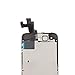 iPhone 5S Frout Screen Replacement Black Kit, Screen Repair, Full LCD Assembly , Display Touch Digitizer Full Assembly Replacement with Home Button, Front Camera, Ear Speaker, Repair Tools