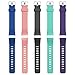 Letsfit Replacement Bands for Fitness Tracker ID132 ColorHR，Adjustable Replacement Straps, Replacment Accessory Bands(Black, Blue, Green, Pink, Purple)