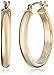 Amazon Collection 14k Yellow Gold Hoop Earrings (0.76 Diameter)
