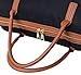 Ulgoo Carry On Tote Bag for Woman Weekend Travel Shoulder Bag in Trolley Handle (328 Blue Stripe)