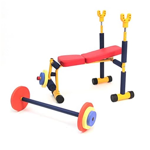 Redmon Fun and Fitness Exercise Equipment for Kids - Weight Bench Set - Image 3