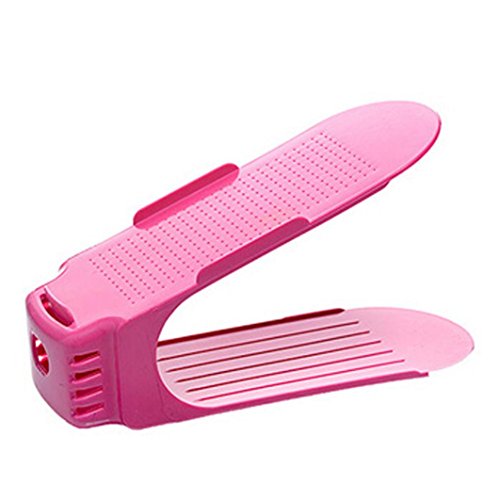 Hot Sale ! áƒ¦ Ninasill áƒ¦ Display Rack Shoes Organizer Space-Saving Plastic Storage Rack (Colorful)