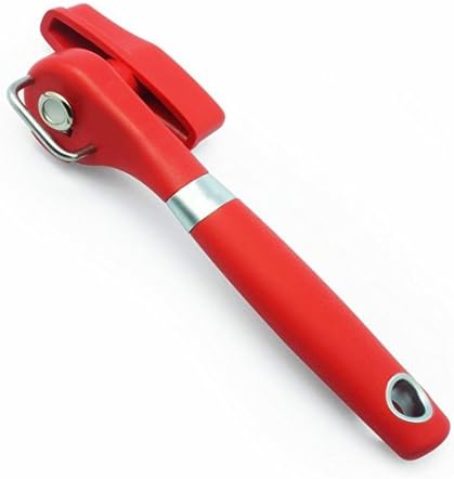 Can Opener,Kitchen Collection Professional Ergonomic Smooth Edge, Side Cut Manual Can Opener (Red)