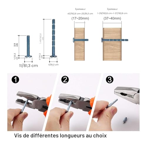 Amerdeco Pack of 10 Furniture Handles 224mm Hole Centres Black Stainless Steel Cabinet Drawer Kitchen Cabinet Handles