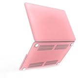 iBenzer - Soft-Skin Smooth Finish Soft-Touch Plastic Hard Case Cover for Macbook 12'' inch Retina Display [Gold, Space Gray, Silver], Pink MM12PK