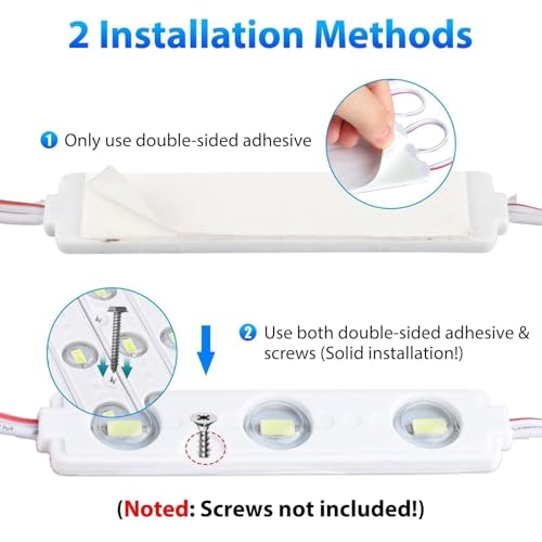 Linkstyle 120 LED Camping Interior Car Lighting Kit, 12V Super Bright LED Ceiling Light Kit for Van, Camper, Truck, Boat, 40 Modules