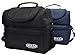 Adult Insulated Lunch Bag by UrbanFlex – Reusable, Dual Zipper Ultra Insulated Compartments for Hot & Cold, Mesh Pockets, Shoulder Strap –Cooler for Travel, School, Camping, Outings(Navy Blue)