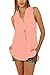 Eliacher Women's Casual Summer Women Blouse Tops Sleeveless Shirt 6640 (M,Pink)