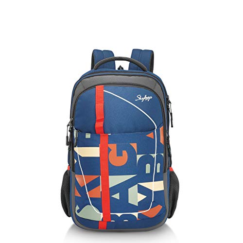 Skybags Geek 48 Ltrs Blue Laptop Backpack with Raincover