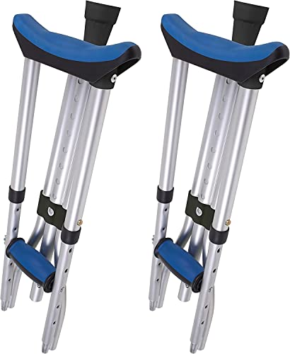 Carex Folding Aluminum Under Arm Crutches for Adults 4'11