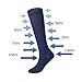NOVAYARD Compression Socks for Men & Women Graduated 15-20 mmHg (6 Pairs)