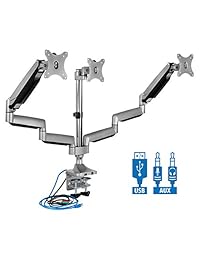 Mount-It! Soporte para monitor de escritorio, resistente, totalmente ajustable