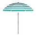 7.5 ft. Steel Commercial Grade Heavy Duty Beach Umbrella with Ash Wood Pole & Acrylic Fabric