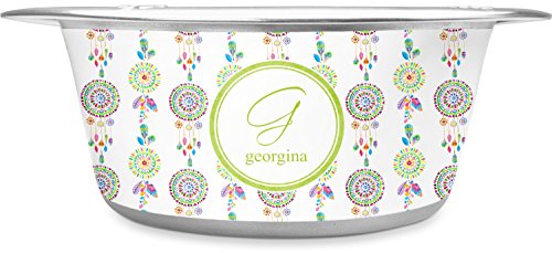 RNK Shops Dreamcatcher Stainless Steel Pet Bowl - Small (Personalized)