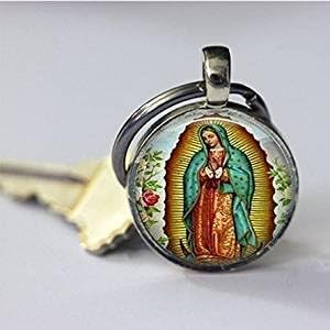 Our Lady of Guadalupe Key Chain, Religious Catholic Art KeyChain